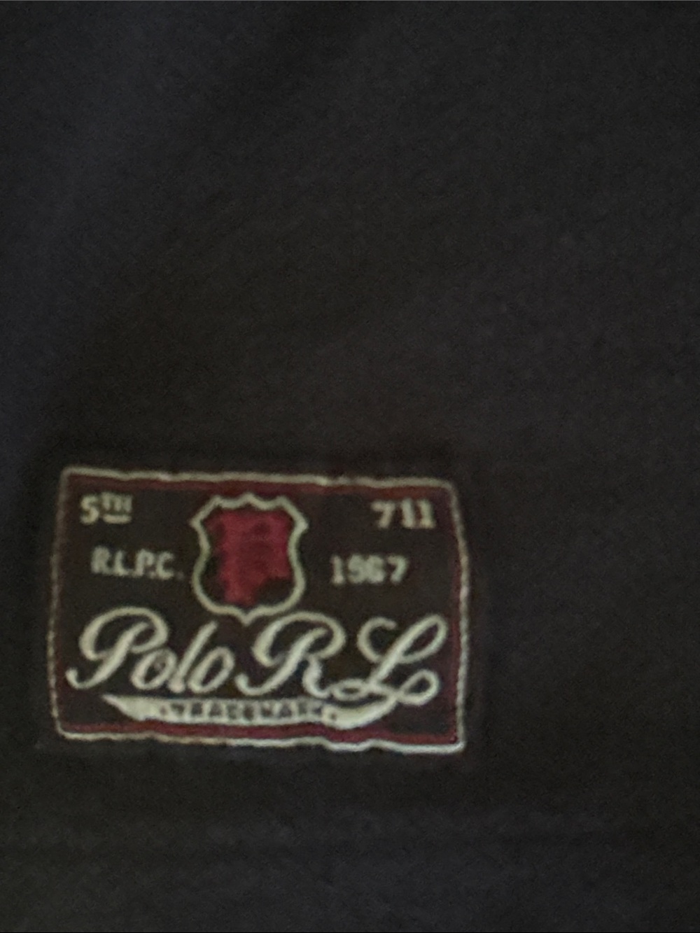 Polo Ralph Lauren Black Brooklyn RL Athletic Club Polo (Rare) - Picture 3 of 4